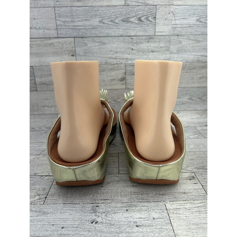 FitFlop Iqushion Ergonomic Fringe Gold Thong‎ Sandals US 7 EUR 38 - Picture 5 of 12